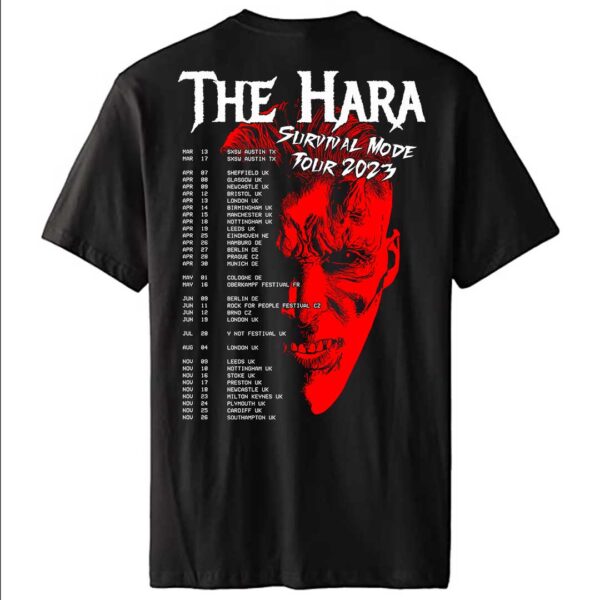 THE HARA 2023 Survival Mode Tour T shirt Back Print