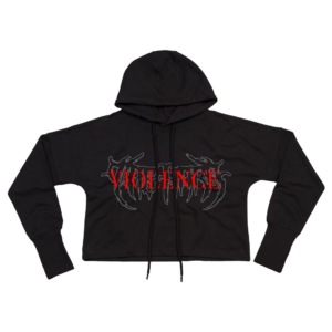 THE HARA Violence Cropped Hoodie